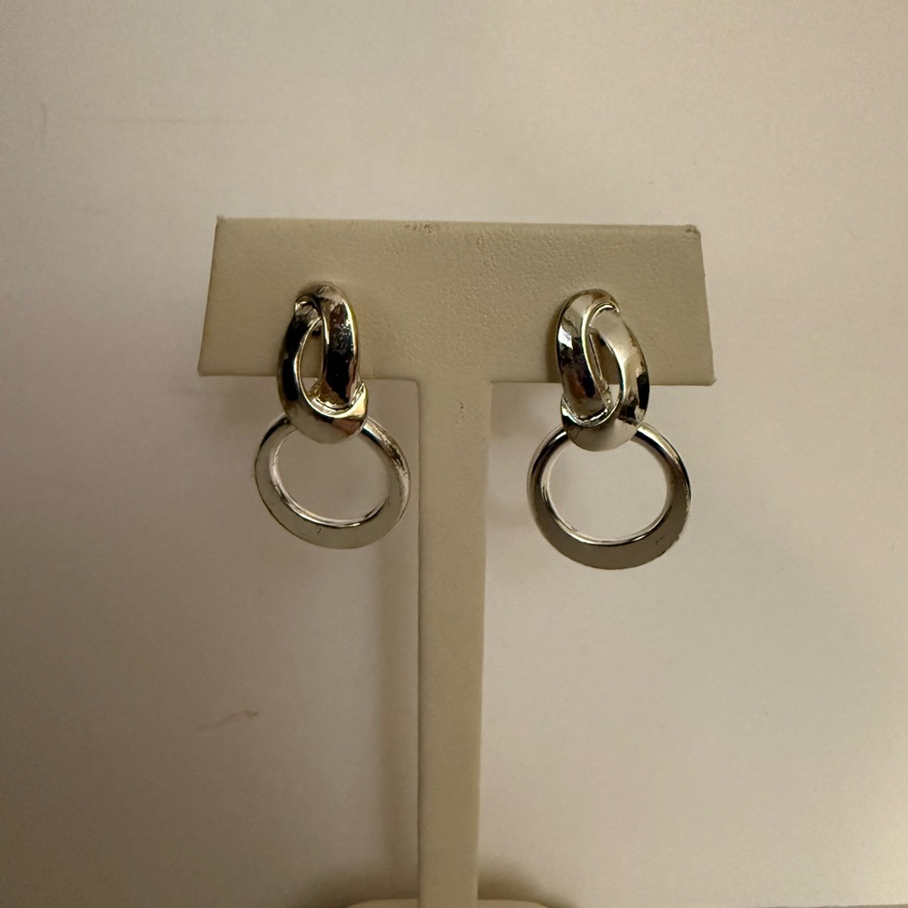 Clip on Silver Earrings